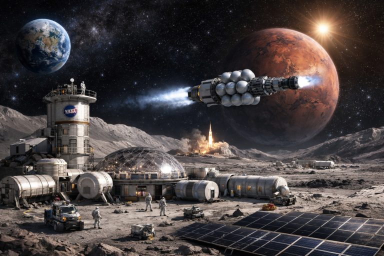 Moon Base NASA ($20 billion dollars) and a Nuclear Spacecraft for Mars