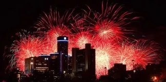 Detroit-Windsor Firworks