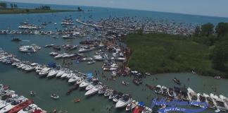 Jobbie Nooner 2016 Aerial Gull Island Lake St Clair