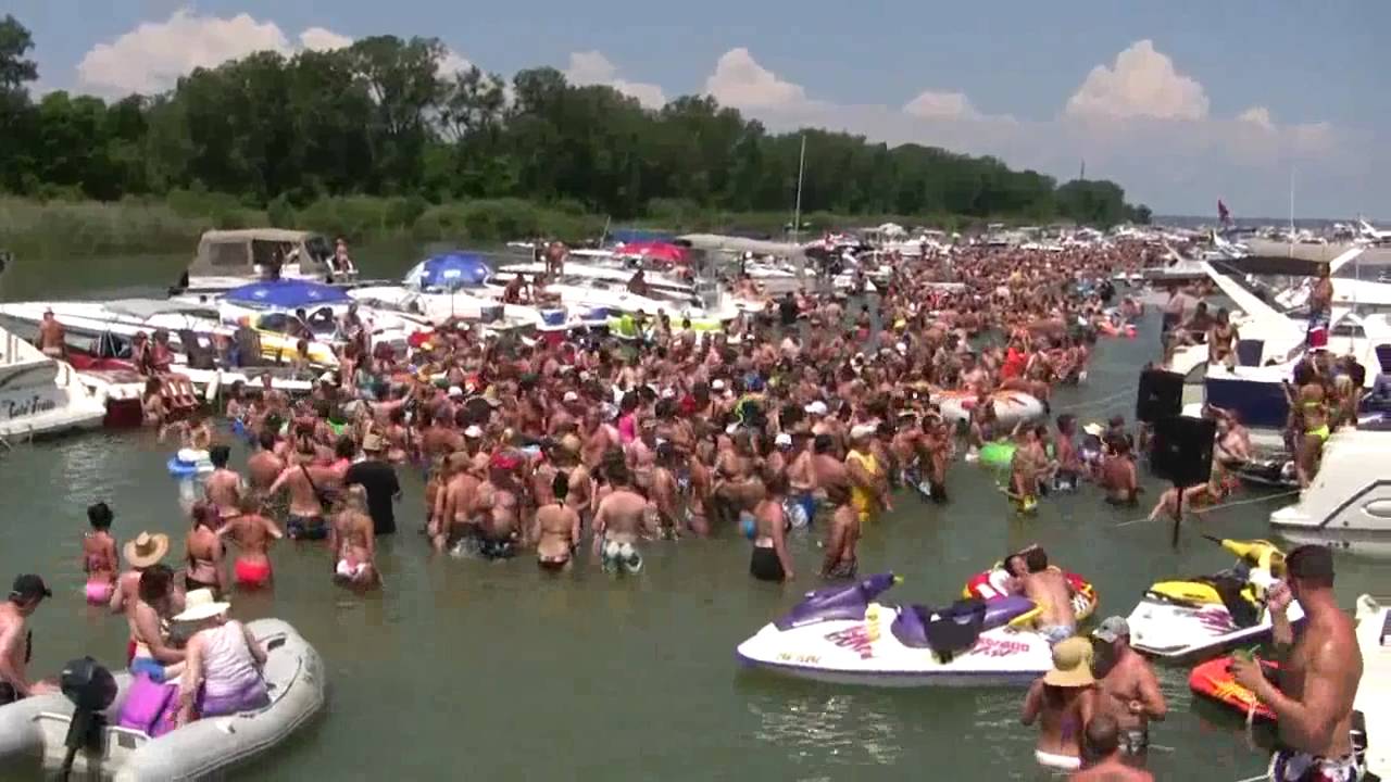 Canada's largest boat party takes place on Lake Erie, off the coast of...