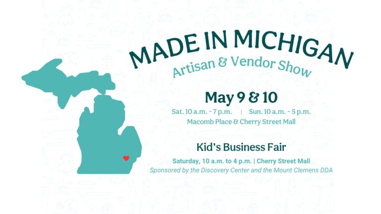 Made in Michigan: art and vendor show (May 9-10, 2026) Mount Clemens