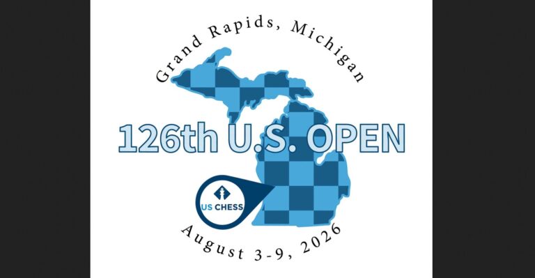 2026 U.S. Open Chess Championship (Aug. 3-9, 2026) DeVos Center, Grand Rapids