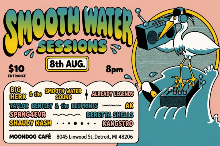 Big Herk feat. The Smooth Water Sound band LIVE (Sat. Aug. 08, 2026) Moondog Cafe, Detroit