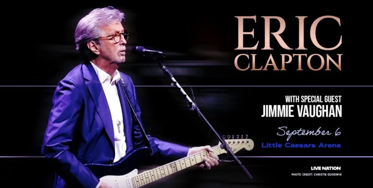 Influential British rock and blues guitarist Eric Clapton LIVE (Sun. Sept. 06, 2026) Little Caesars Arena, Detroit